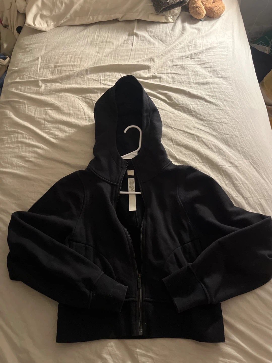 Lululemon Black Cropped Zip Hoodie Jacket