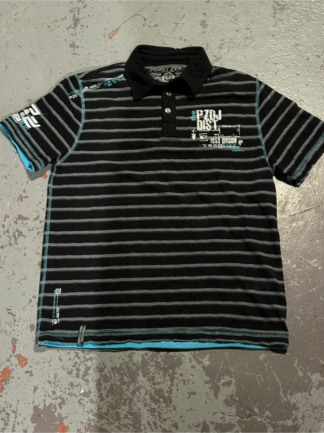 Point Zero Striped Polo Shirt