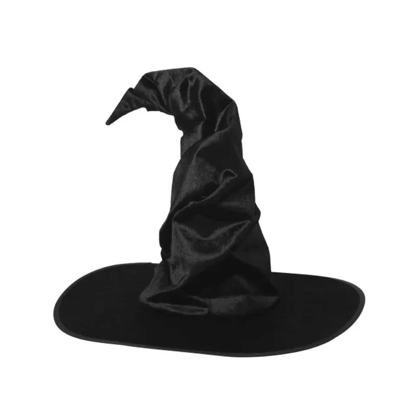 Halloween: Black Crooked Witch Hat