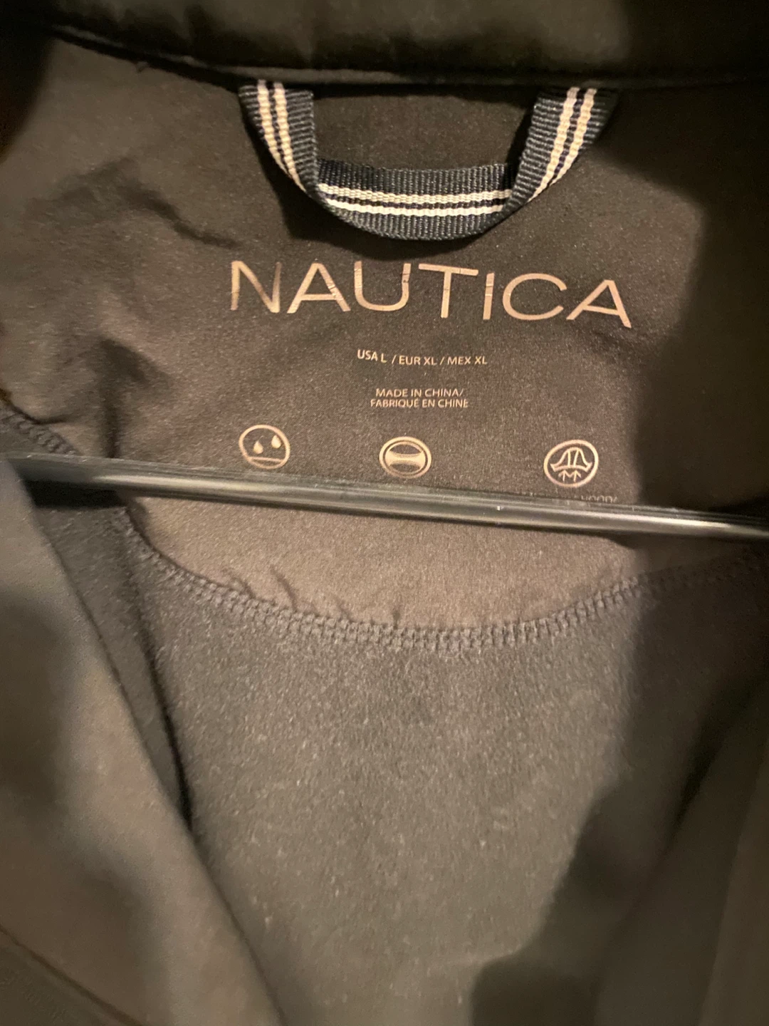 Nautica Black Hooded Jacket - Size L - photo 2