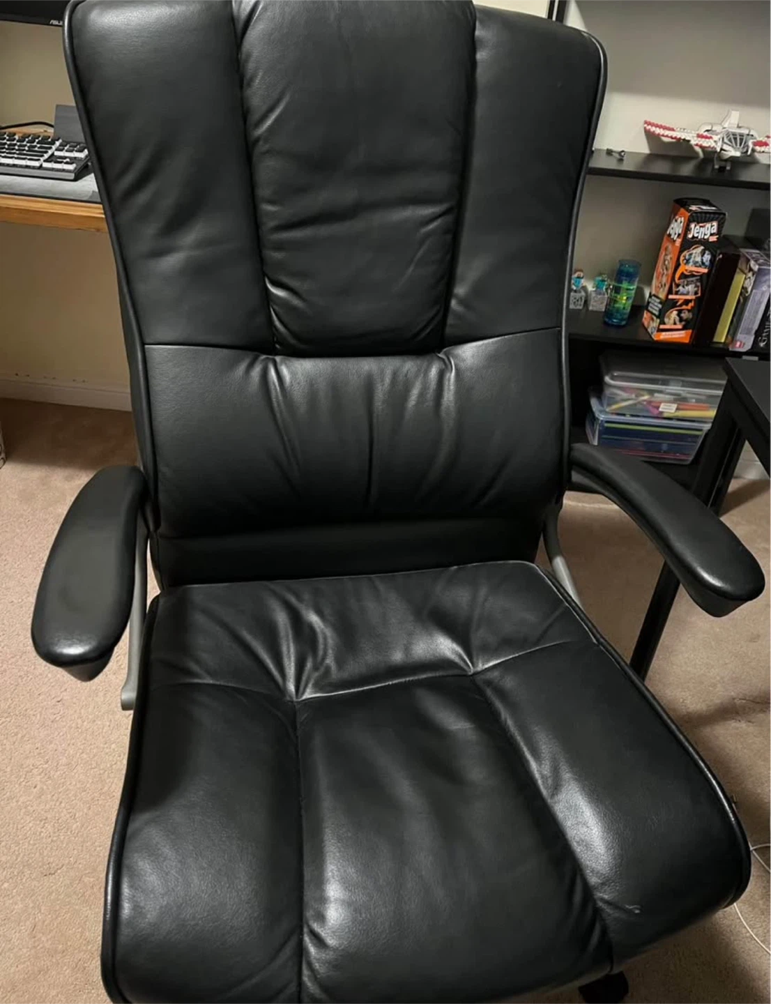 Black Leather Office Chair