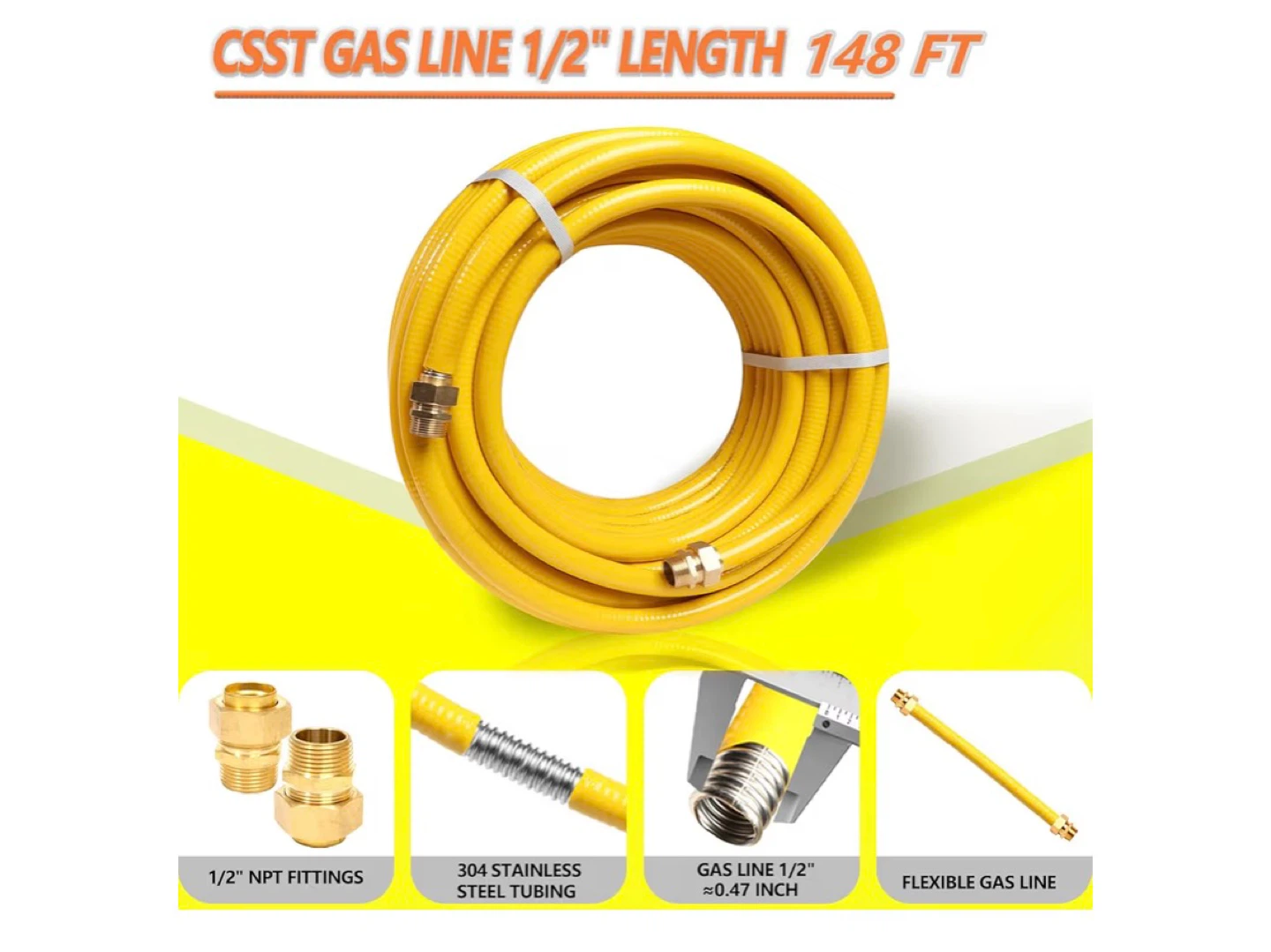 CSST Gas Line 1/2" x 148 ft - photo 5