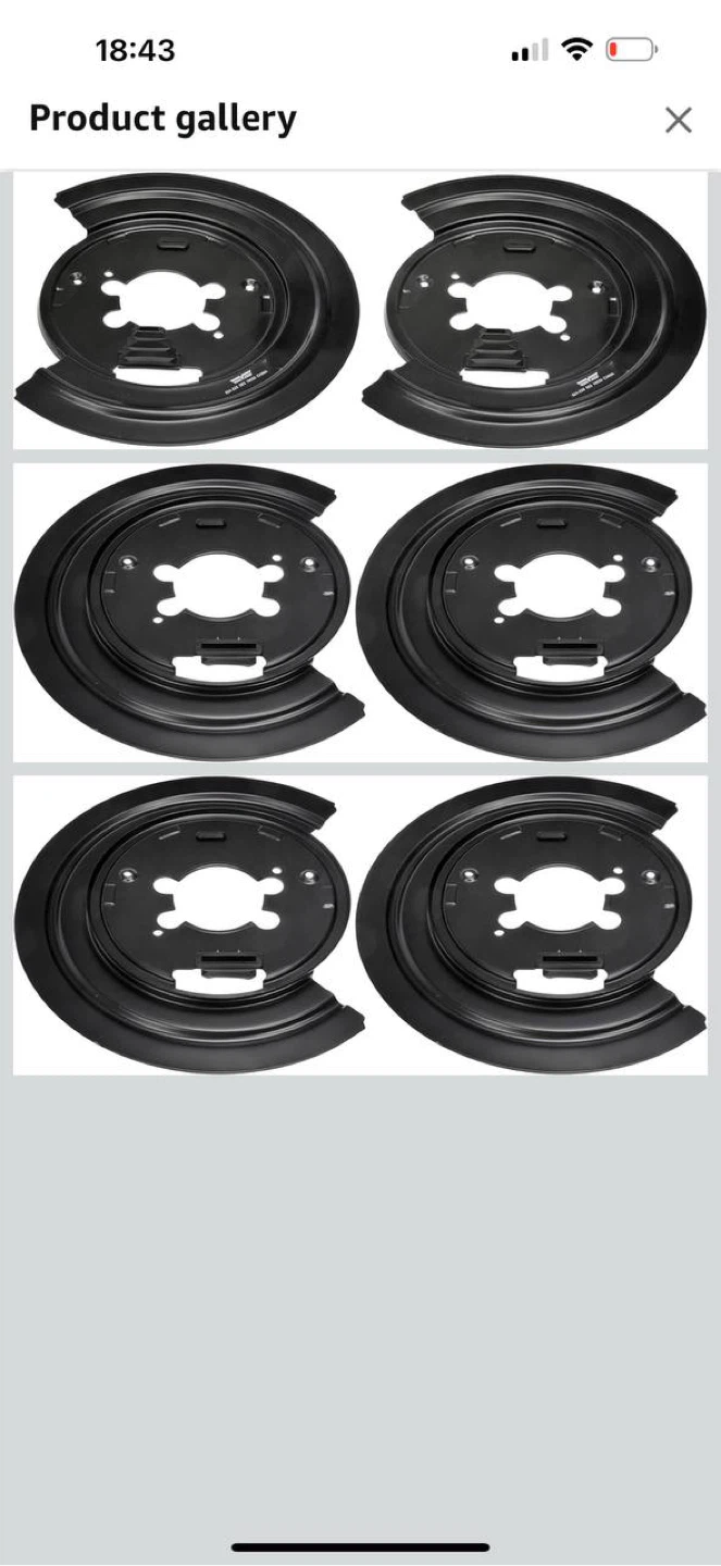 Dorman 924-225 Rear Brake Dust Shield Pair for DodgeDurango/ Ram