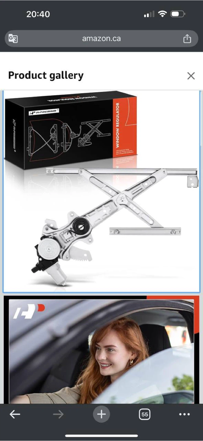 A-Premium Front Left Power Window Regulator with