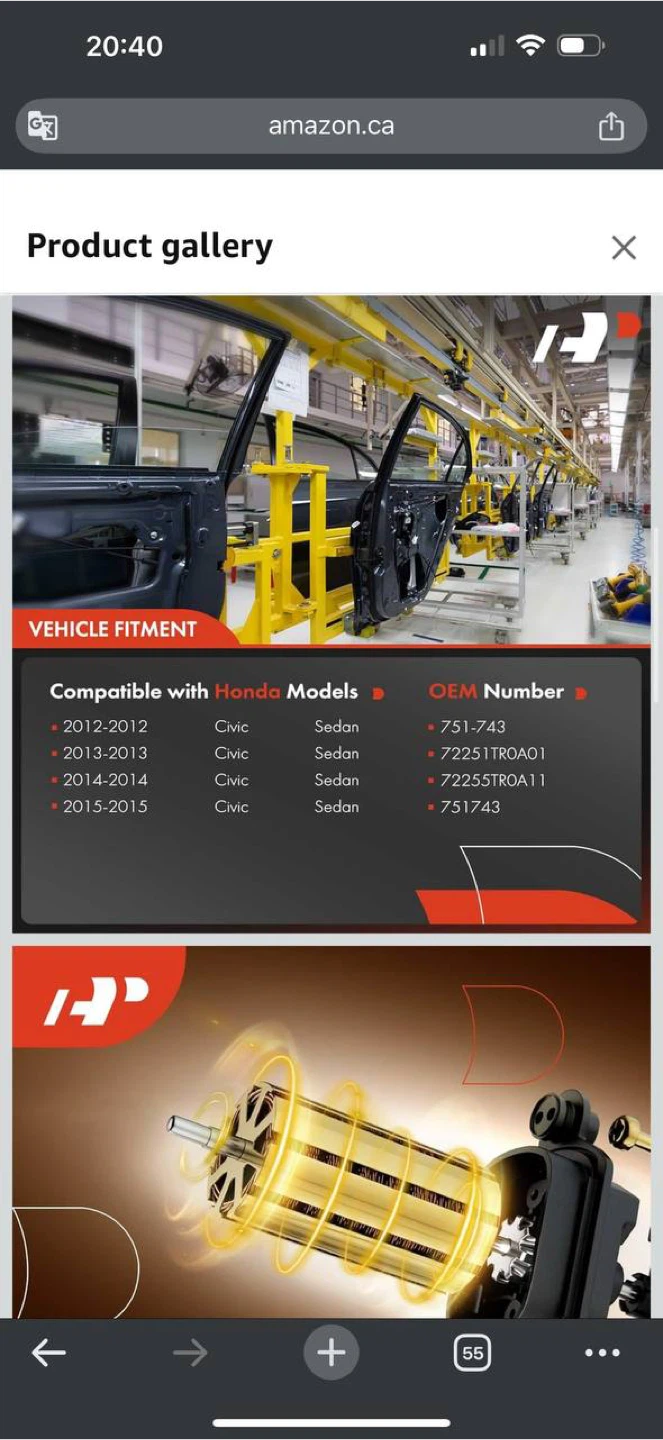 A-Premium Front Left Power Window Regulator with - photo 3