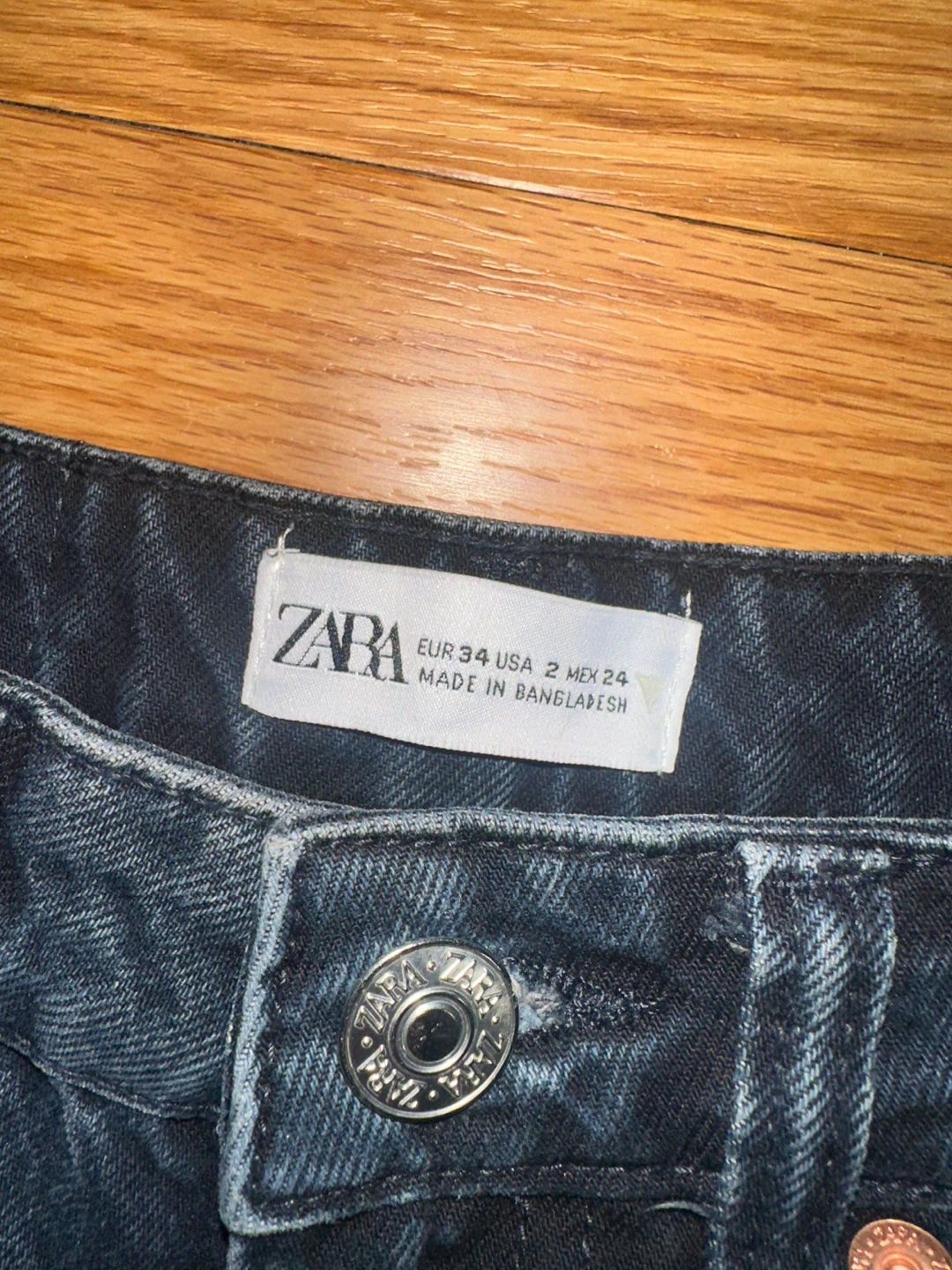Zara Black Denim Jeans - Size 2 - EUR 34 - photo 3