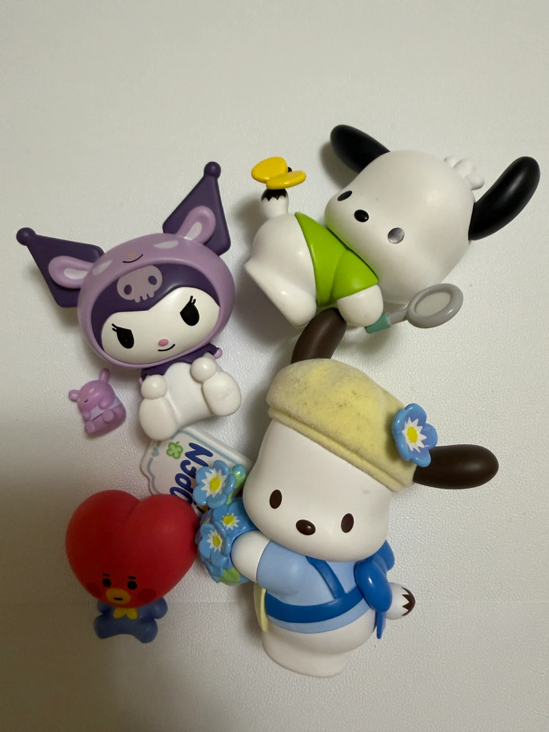 Sanrio & BT21 Figures (Kuromi, Pochacco, TATA)