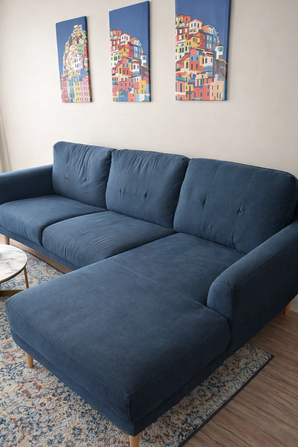 Blue Sectional Sofa - photo 3