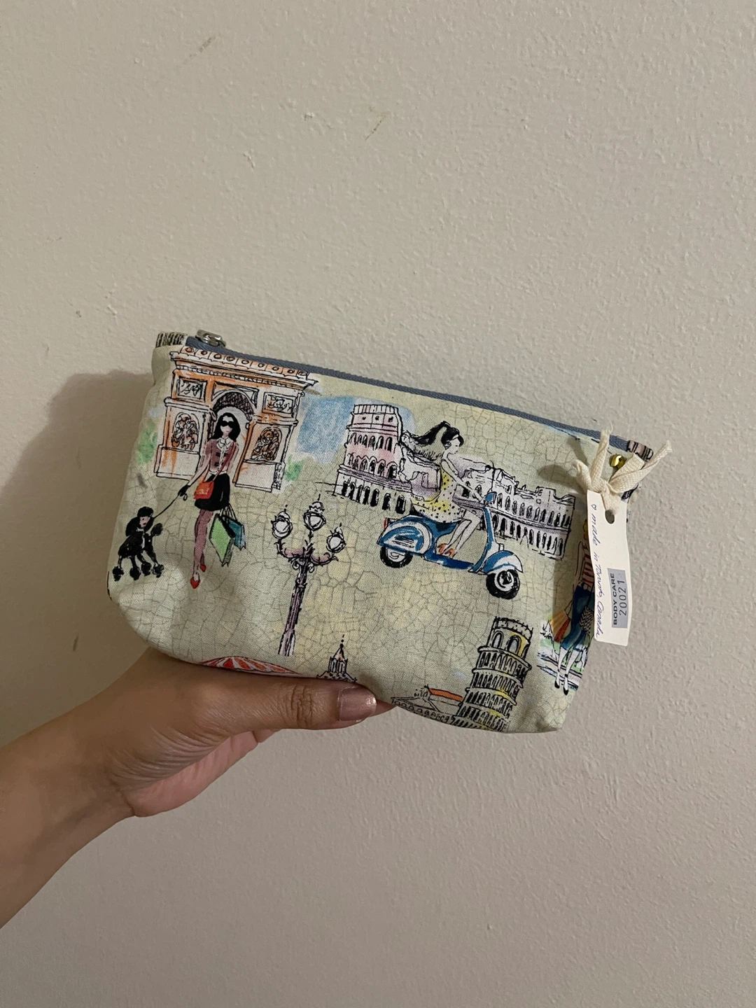 Parisian Shopping & Paris Travel - Cotton Makeup Pouch