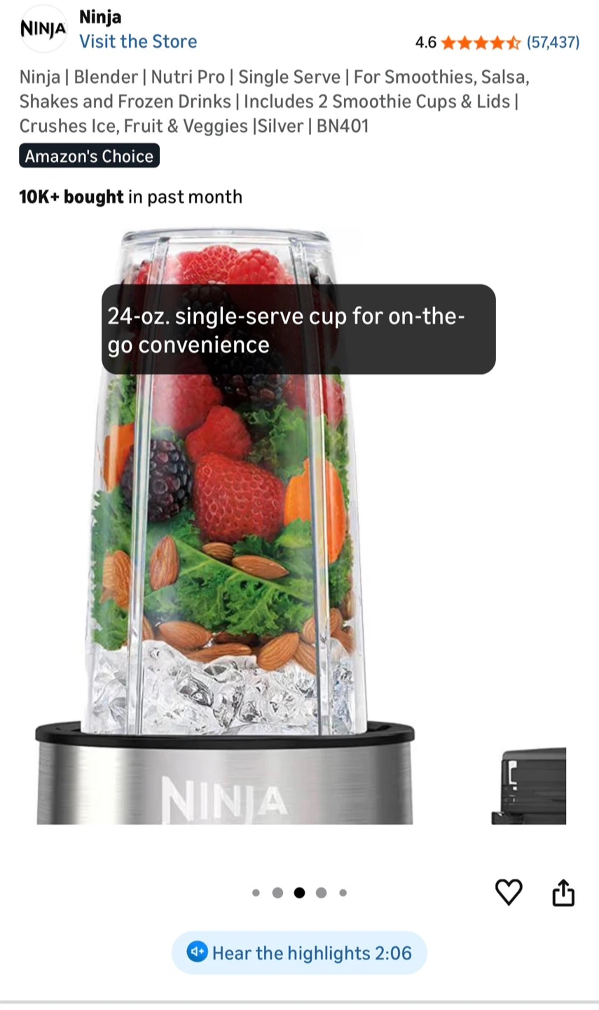 🧡 Ninja Nutri-Blender Pro BN401 | Silver - photo 2