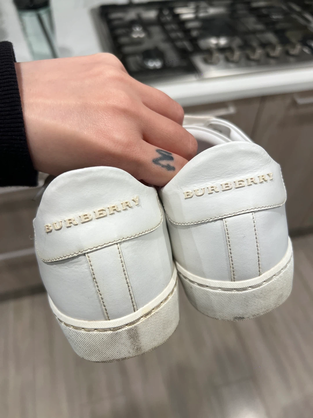 Burberry White & Blue Sneakers - photo 3