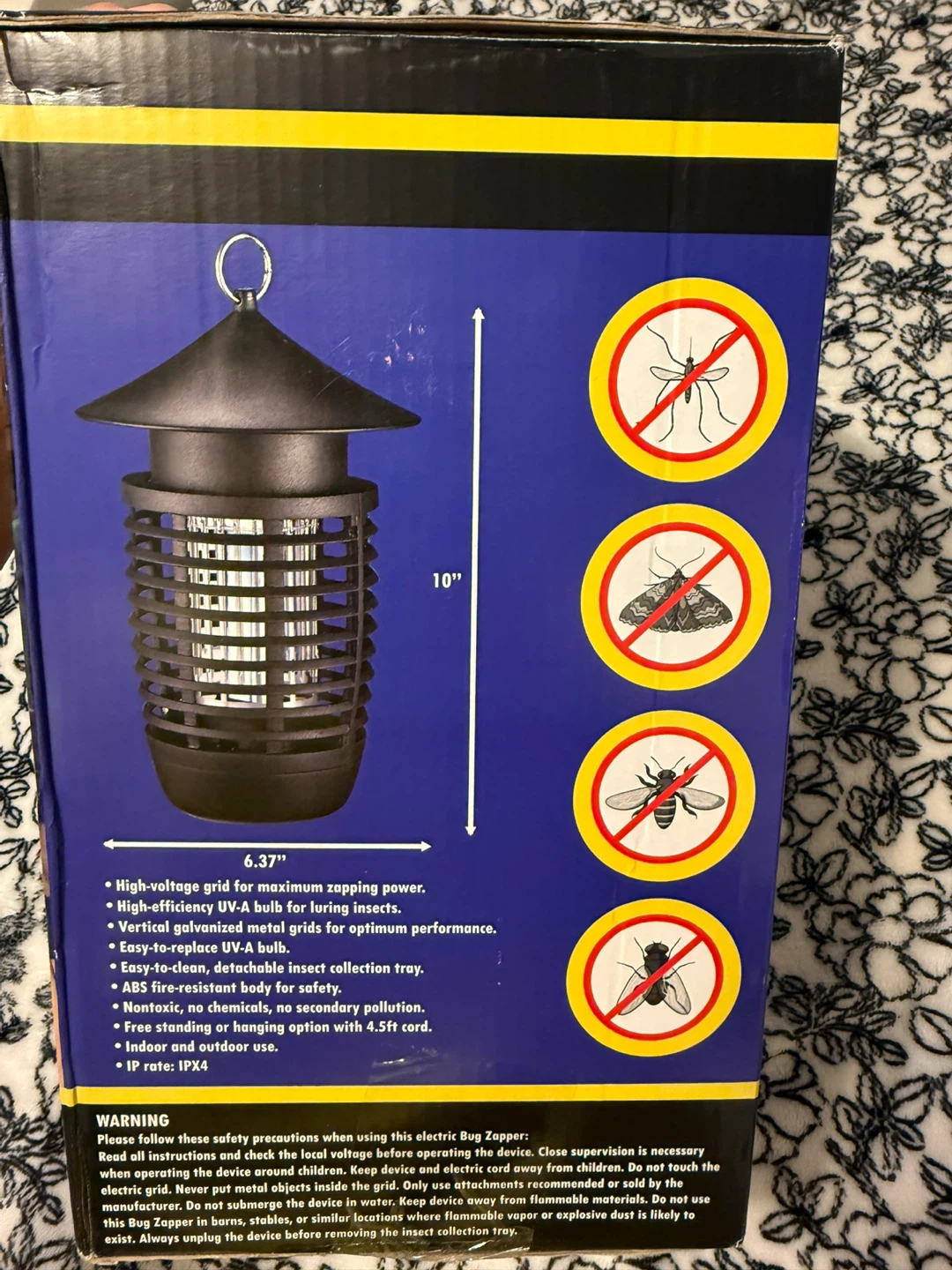 Insect Zapper Bug Zapper 10" for Indoor/Outdoor Use - photo 2