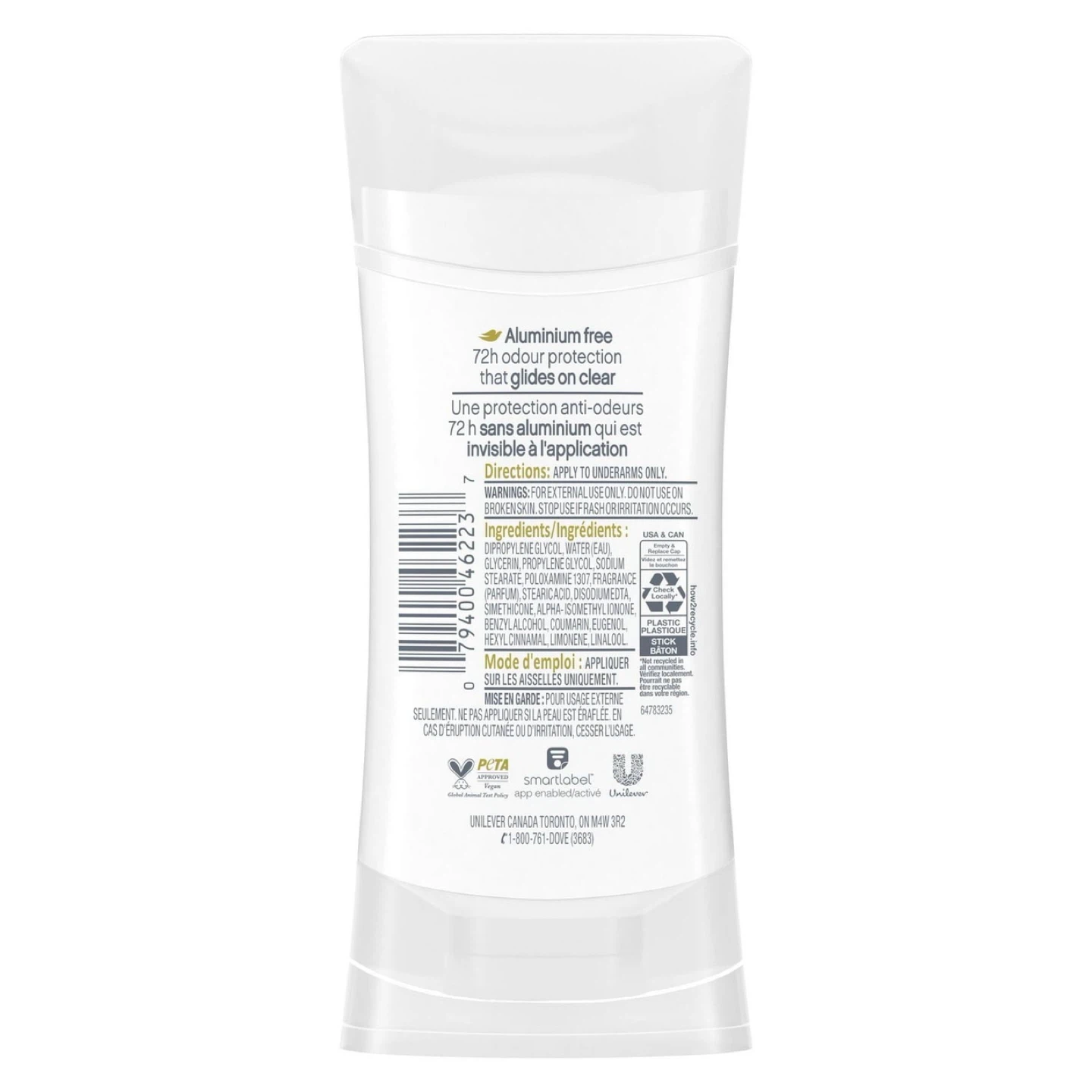 Dove Aluminum-Free Coconut & Pink Jasmine Scent Deodorant_74g - photo 3