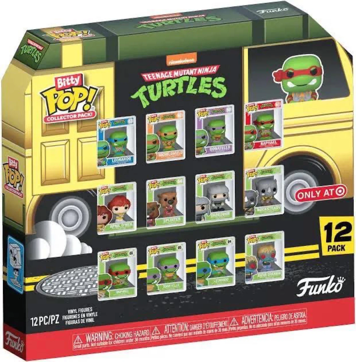 Bitty Pop! Teenage Mutant Ninja Turtles Collector Pack - 12 PC