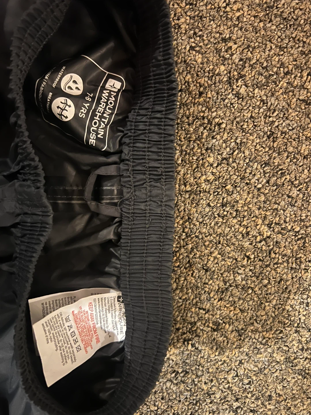 Mountain Warehouse Kids Waterproof Pants - Size 7-8 Years - photo 2