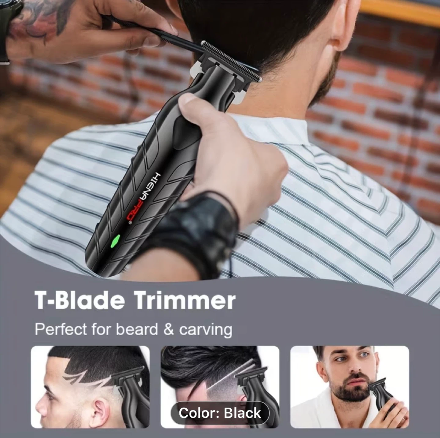 023 Electric Trimmer Professional Men's Cordless Electric - photo 2