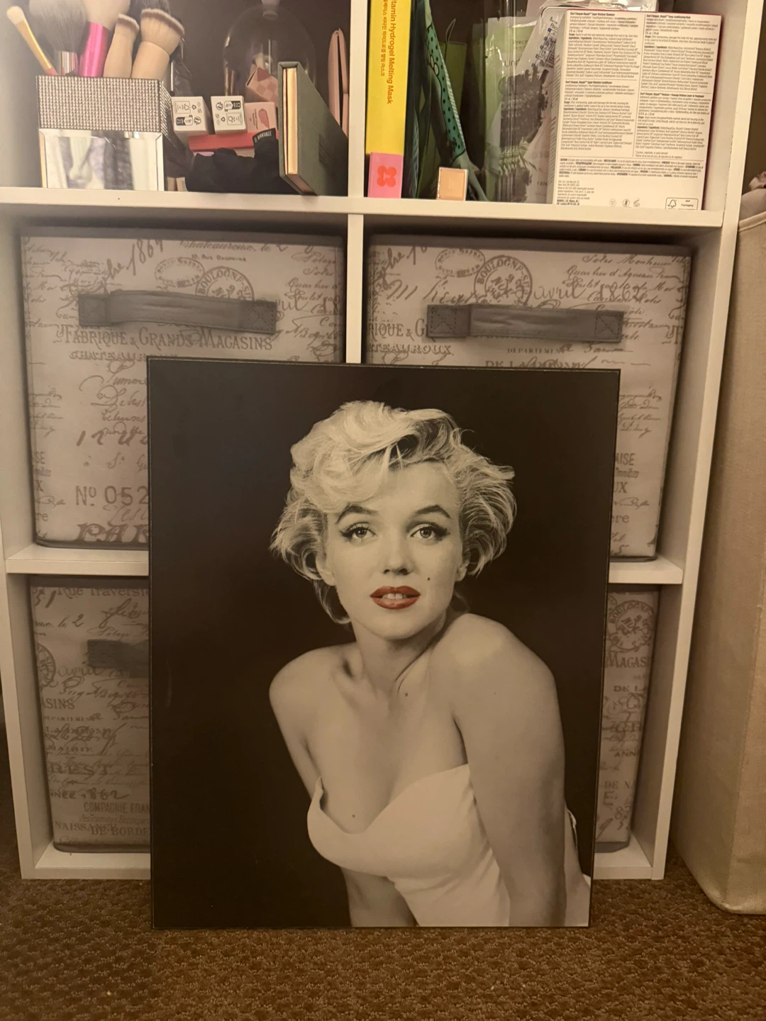 Marilyn Monroe Black and White Portrait Print