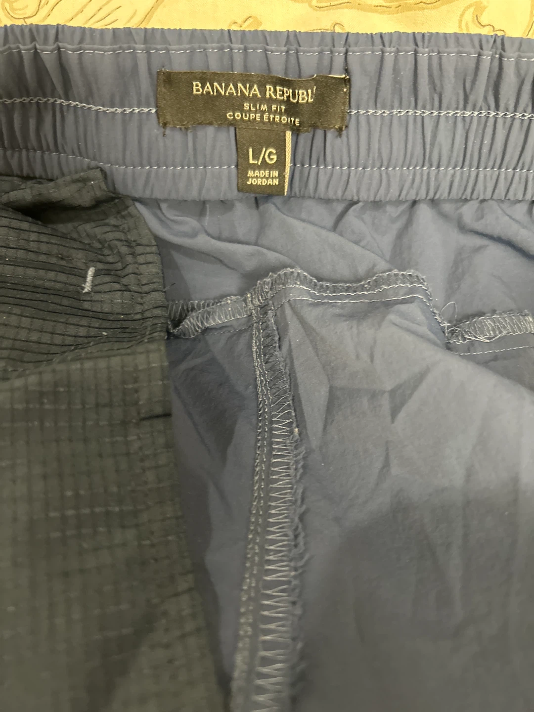 Banana Republic Slim Fit Track Pants - Blue - Size L/G - photo 2
