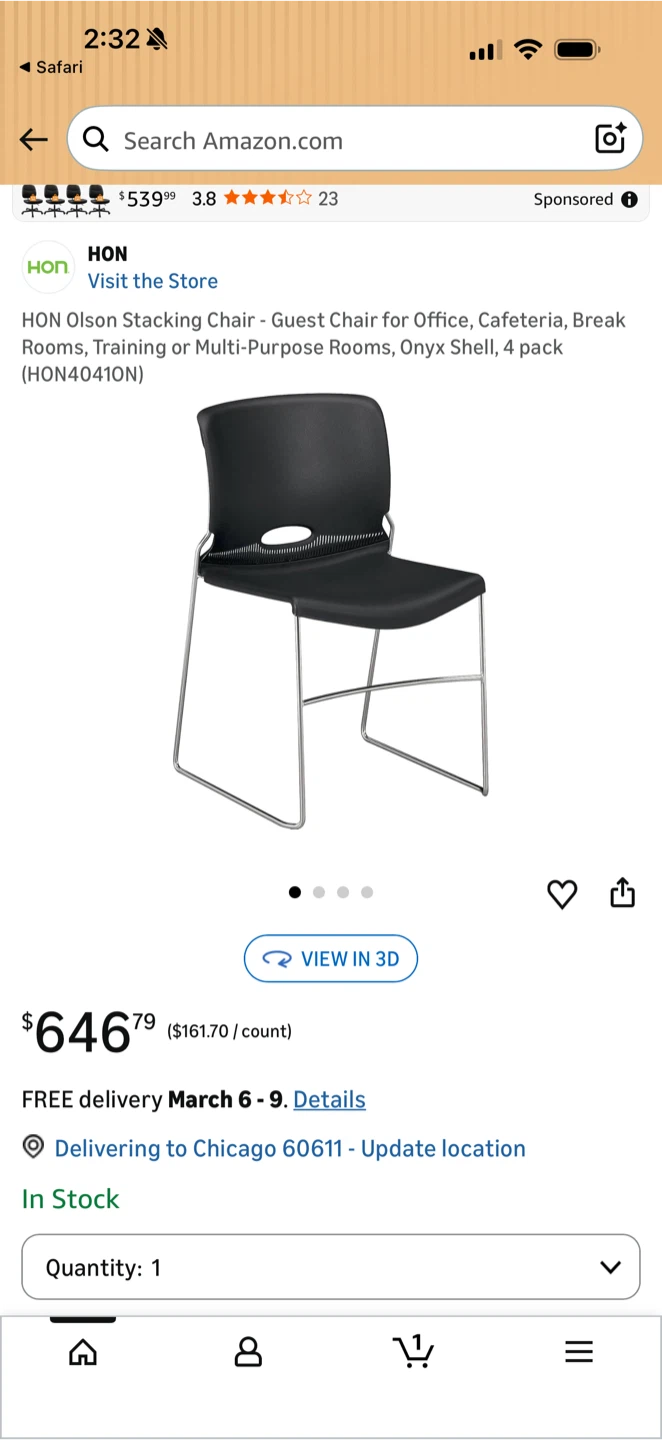 HON Olson Stacking Chair - photo 4