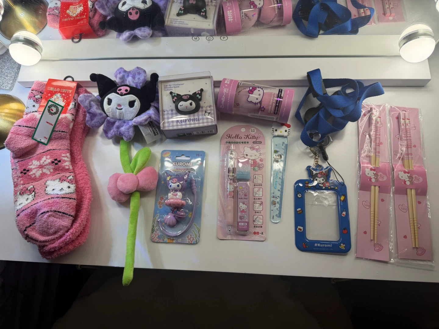 Hello Kitty & Kuromi Stationery and Accessories Lot