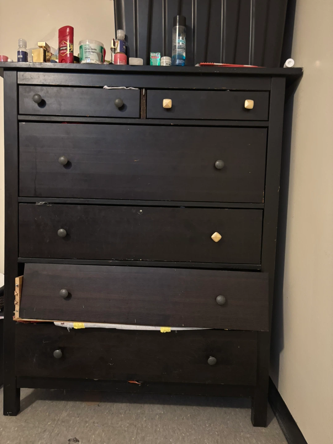 Black 6-Drawer Dresser