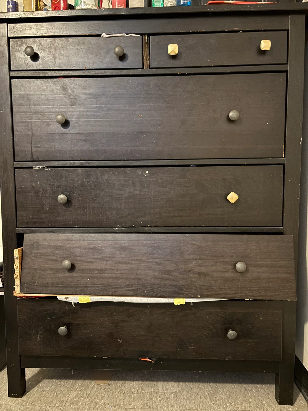 Black 6-Drawer Dresser - photo 2