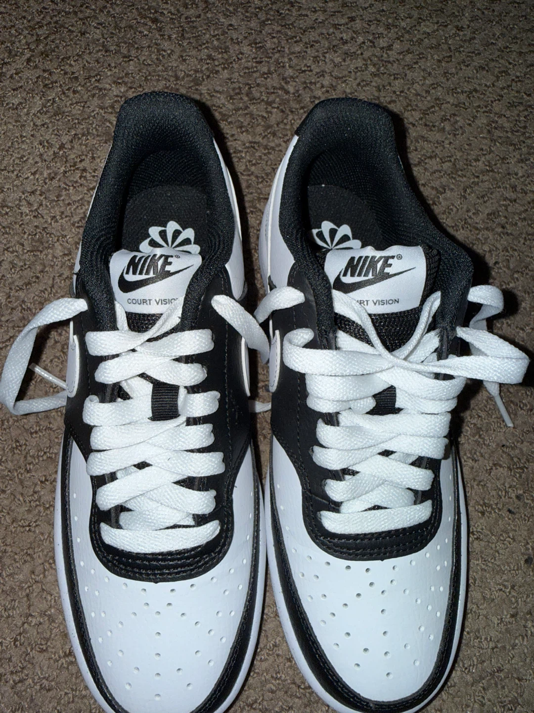 Nike Court Vision Low White/Black Sneakers - photo 2