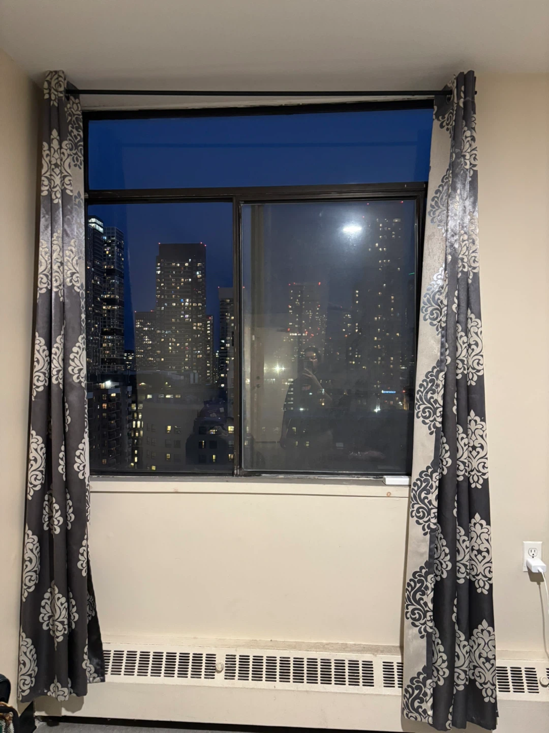 Damask Pattern Blackout Curtains - photo 2
