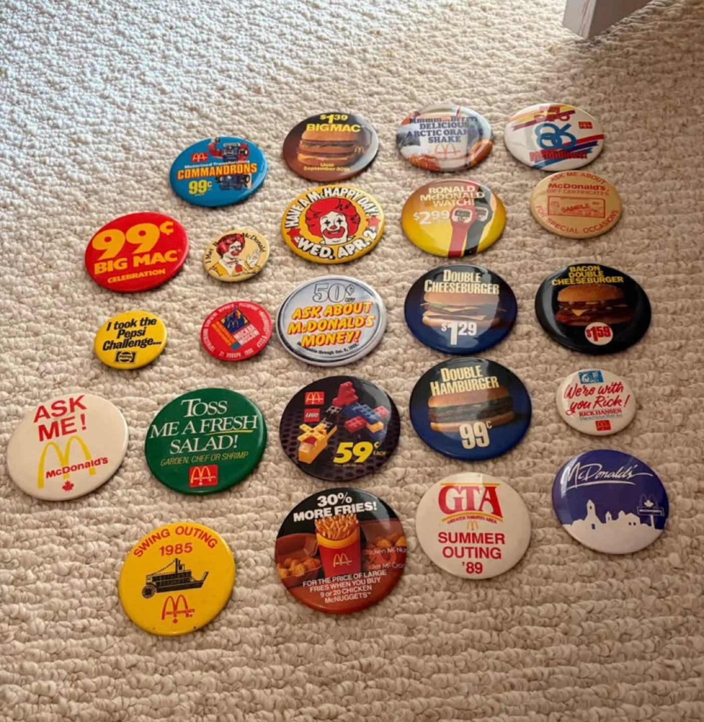 Vintage McDonald’s pins