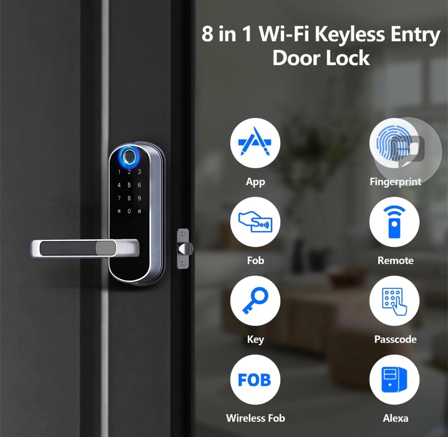 Wi-Fi Keyless Entry Door Lock with Fingerprint Scanner - photo 4