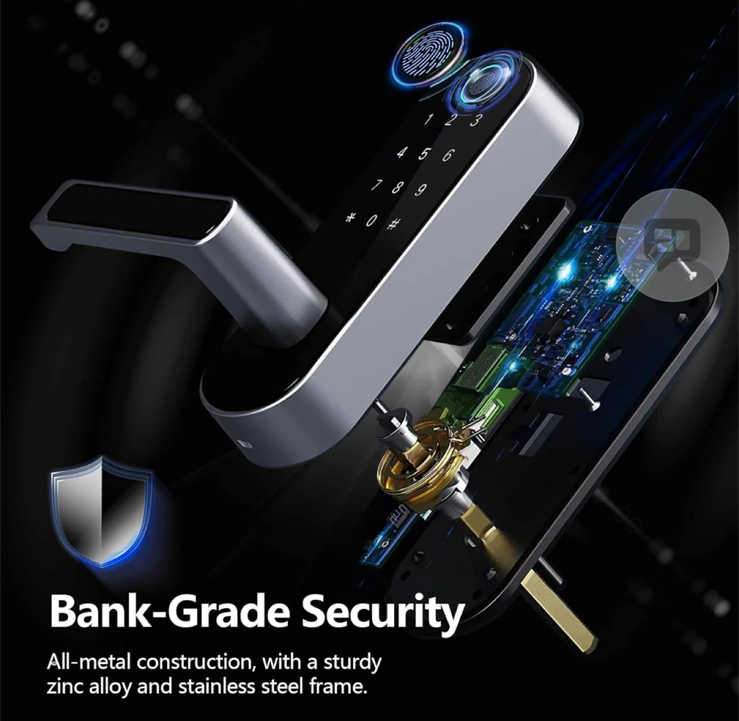 Wi-Fi Keyless Entry Door Lock with Fingerprint Scanner - photo 5