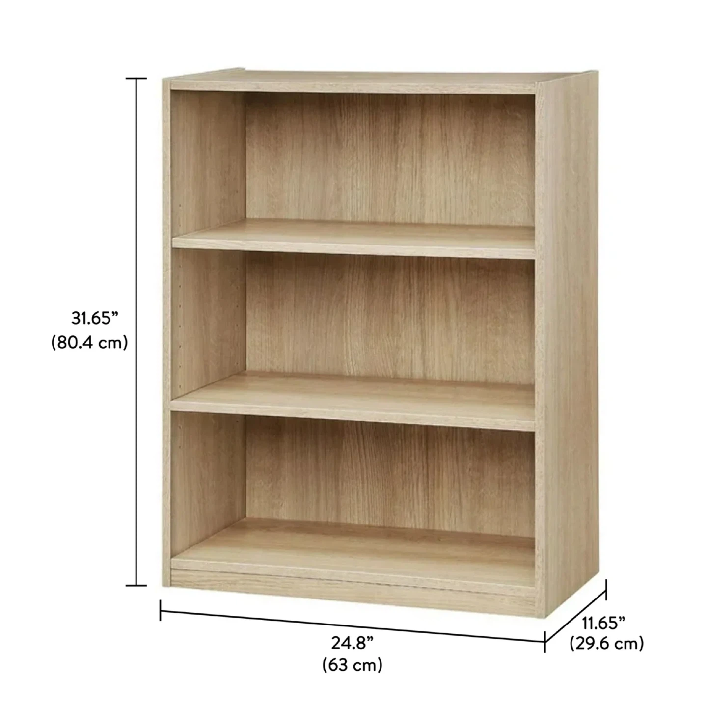 Mainstays 3-Shelf Bookcase