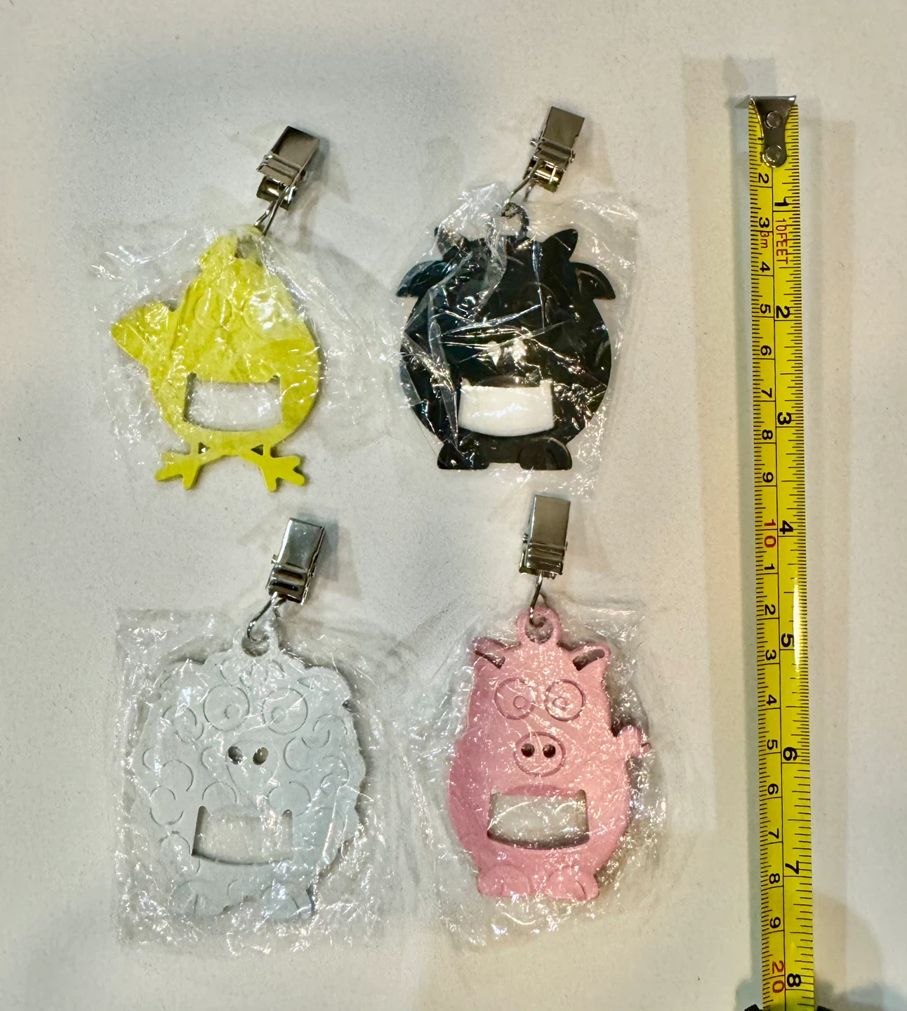 Set of 4 Animal-Shaped Tablecloth Clips_NWT - photo 3