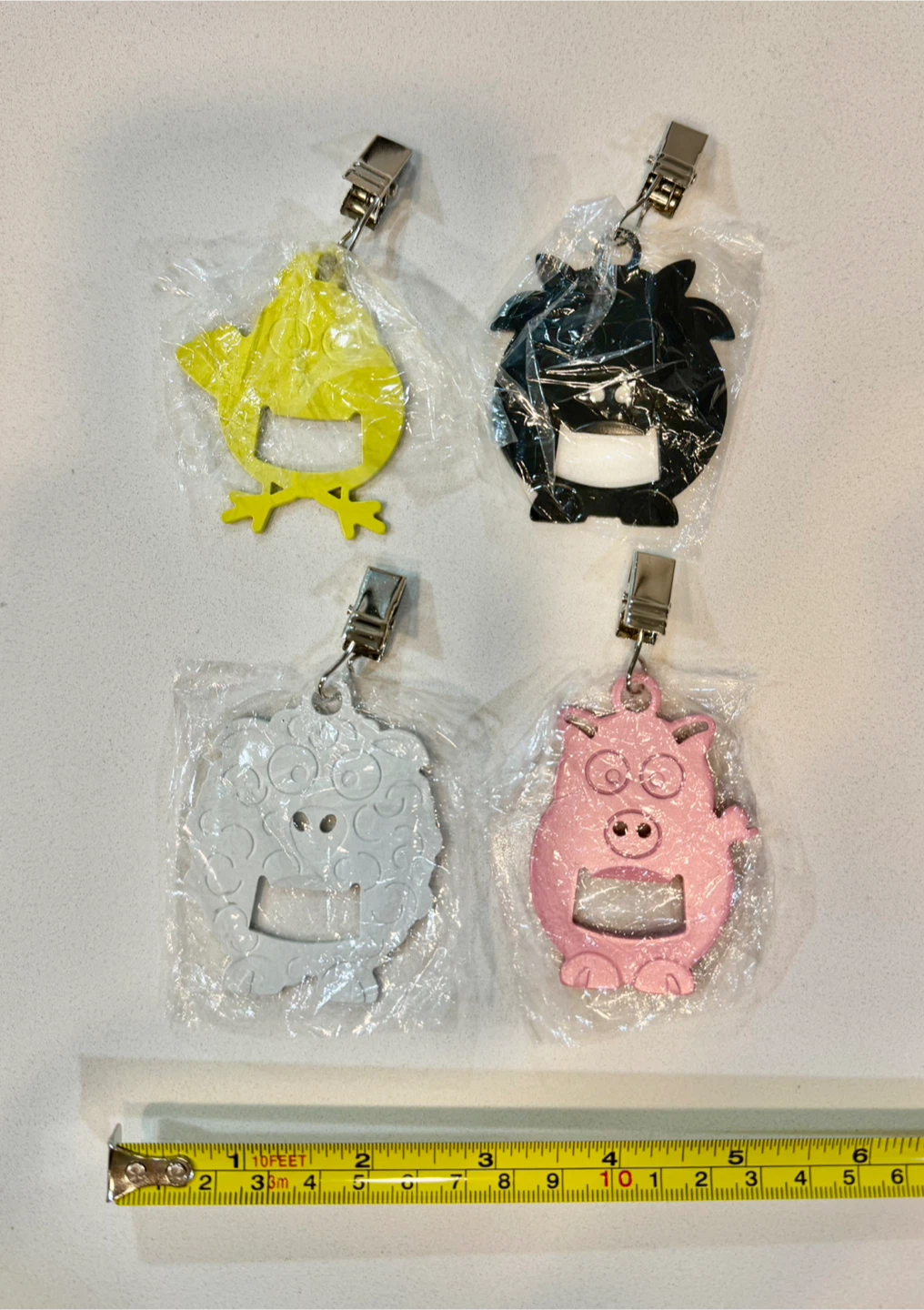 Set of 4 Animal-Shaped Tablecloth Clips_NWT - photo 4