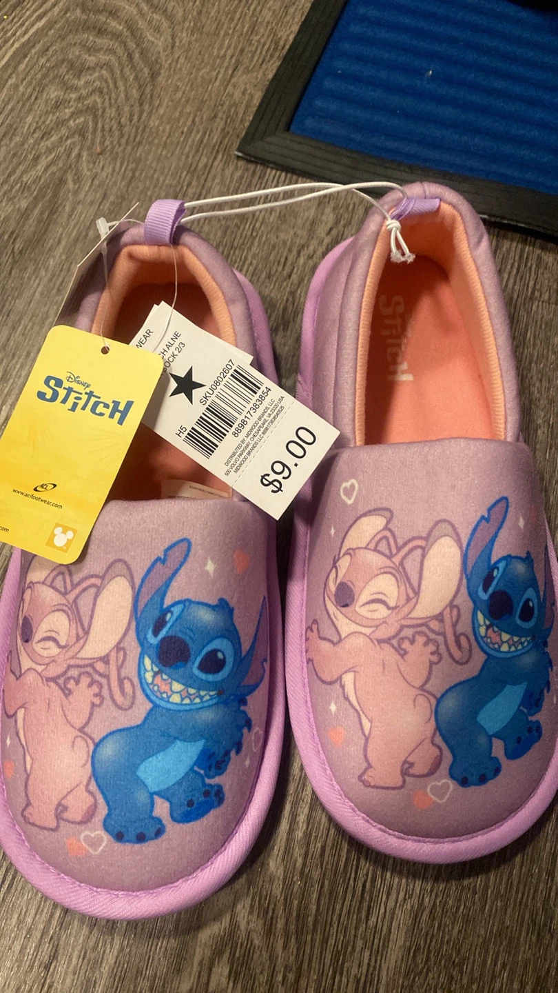 Disney Stitch Slippers - Size 2/3