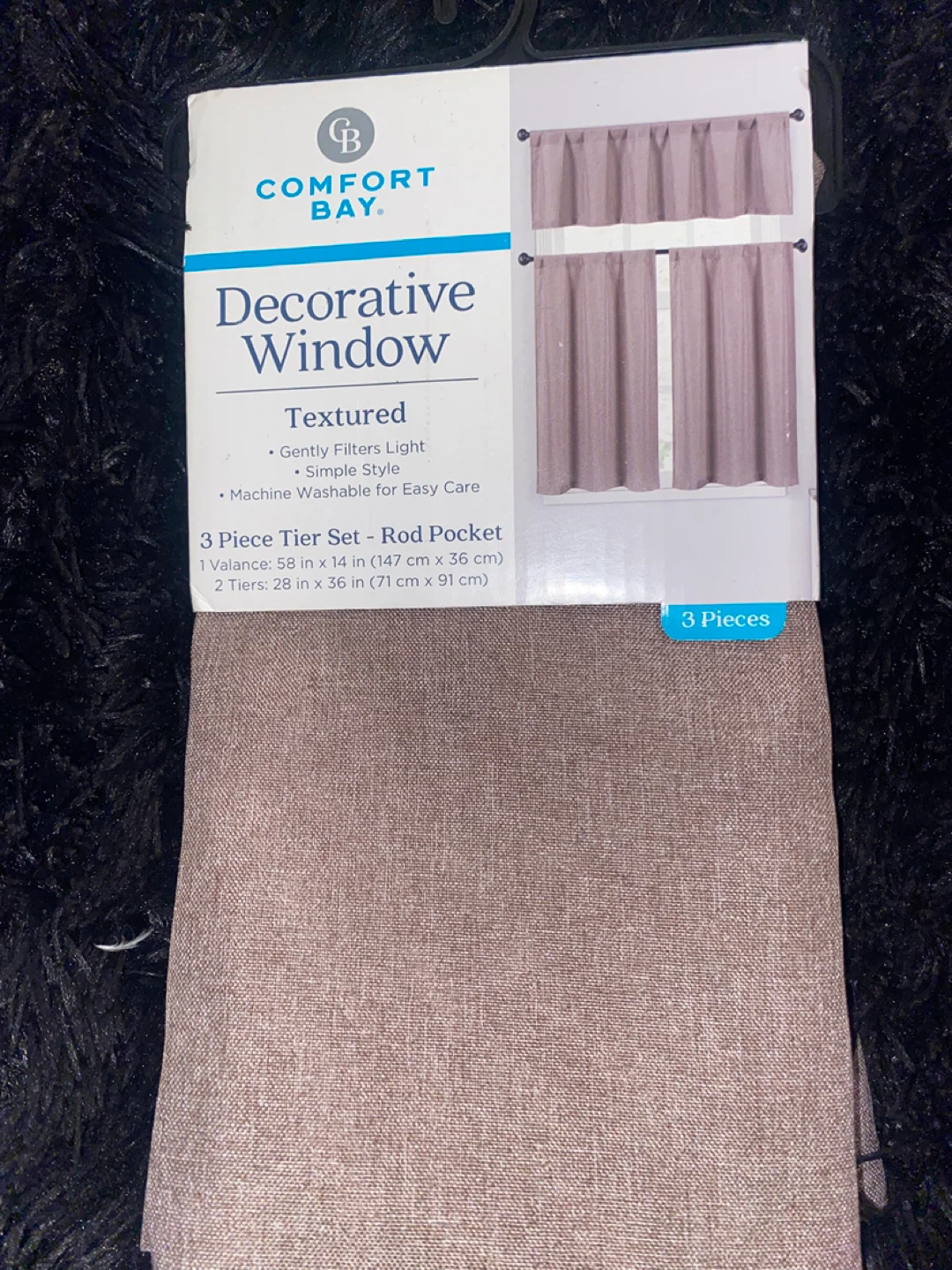 Comfort Bay Decorative Window Tier Set