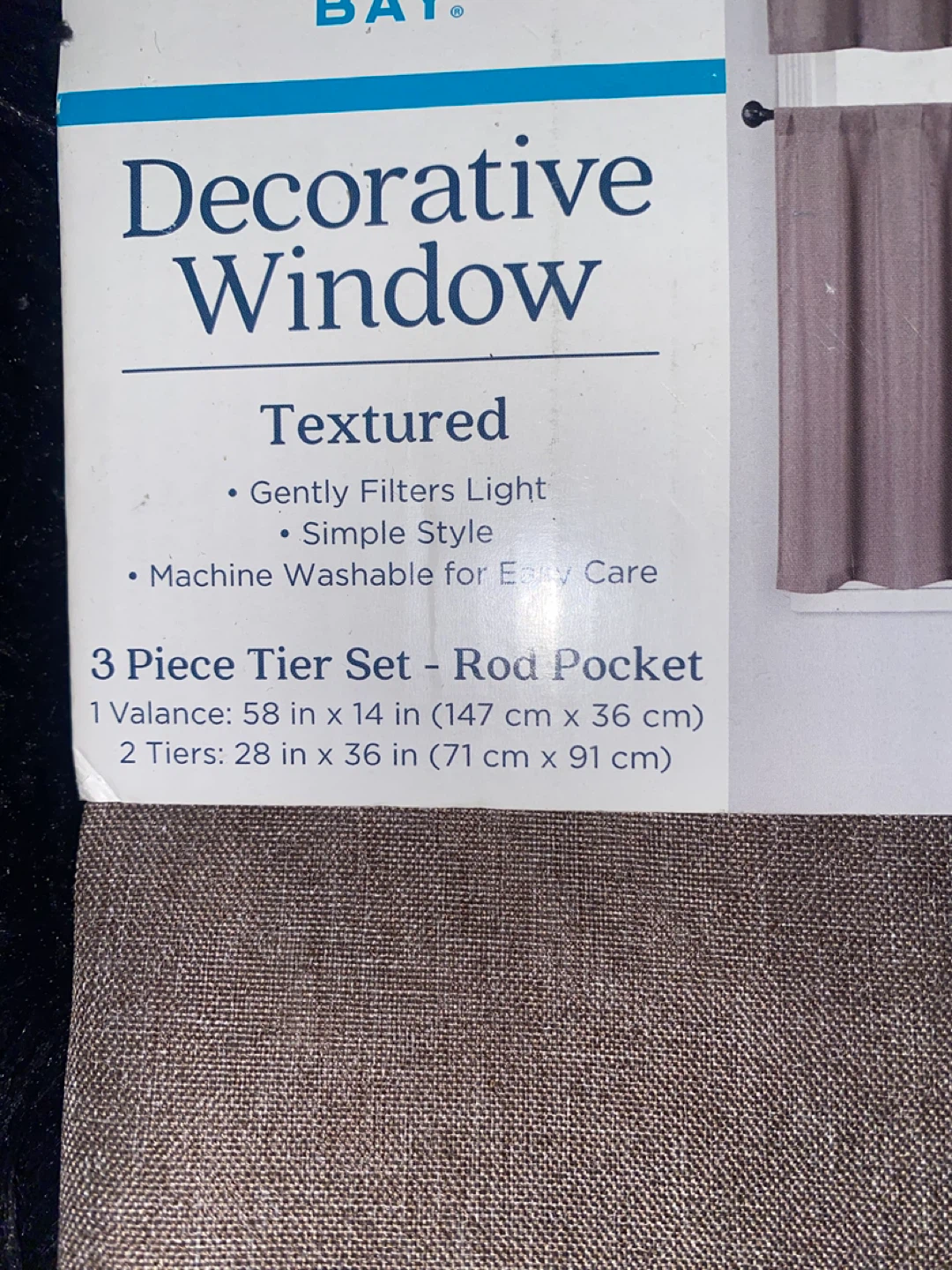 Comfort Bay Decorative Window Tier Set - photo 2