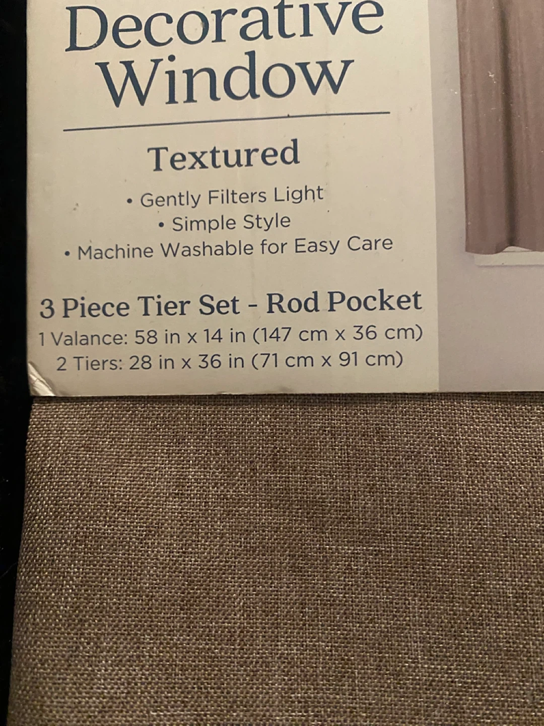 Comfort Bay Decorative Window Tier Set - photo 3