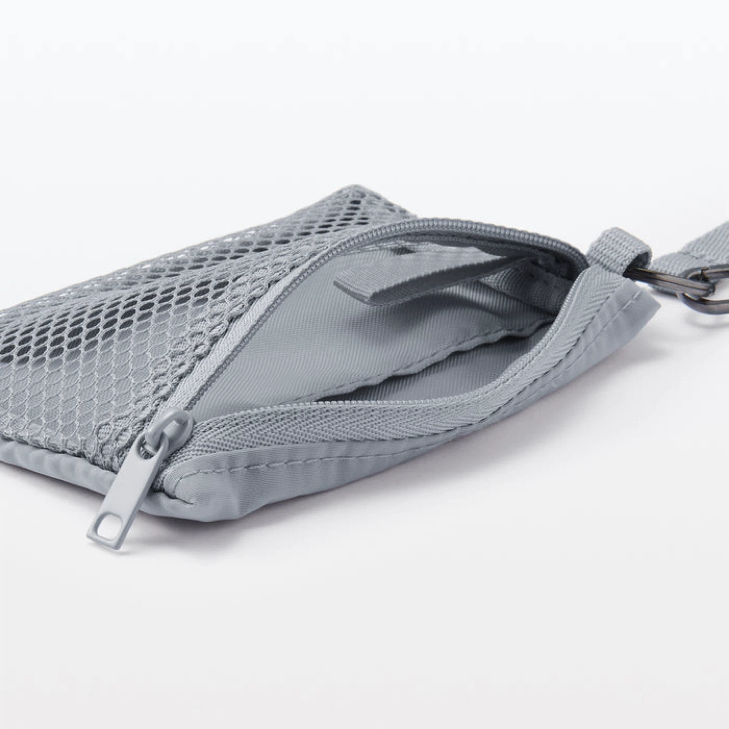 Muji Gray Mesh Polyester Card Holder_Gray_NWT - photo 3