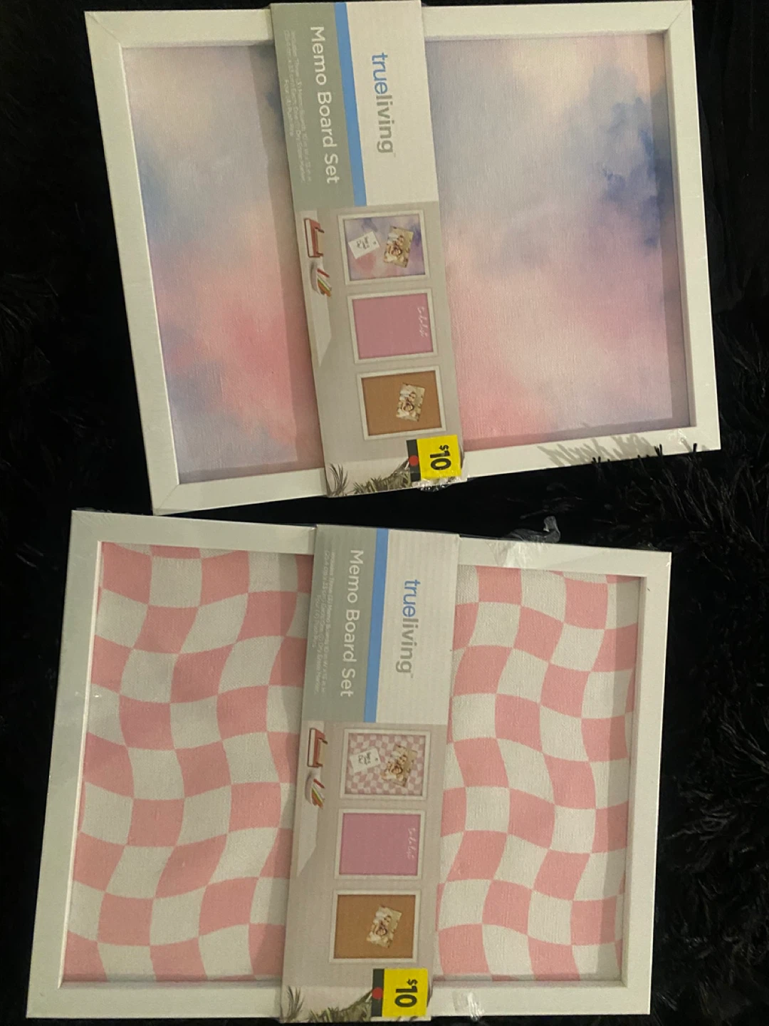Trueliving Memo Board Set - Pink Checkered - photo 3