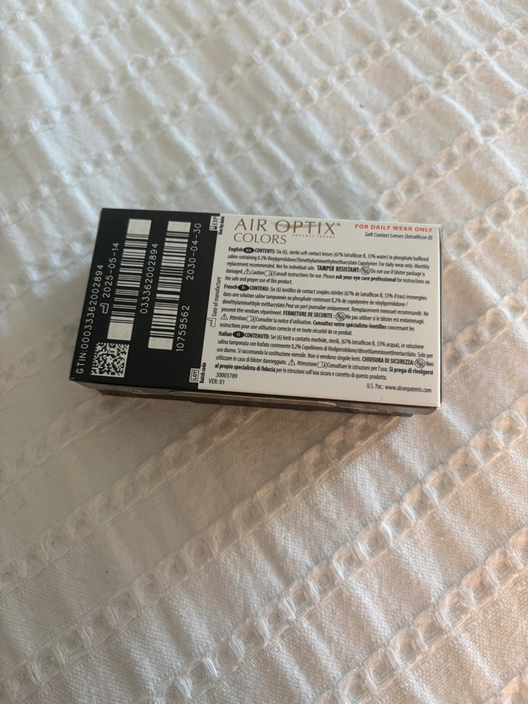 Air Optix Colors Contact Lenses -0.75 Gray - photo 3