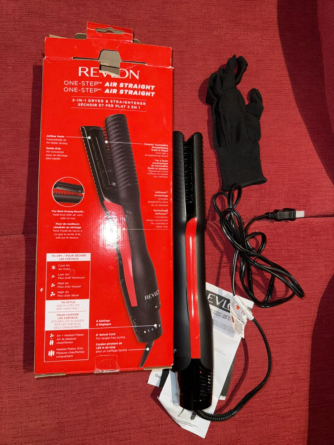Revlon Air Straight - Blow Dryer/Straightener - Lightly used - photo 4