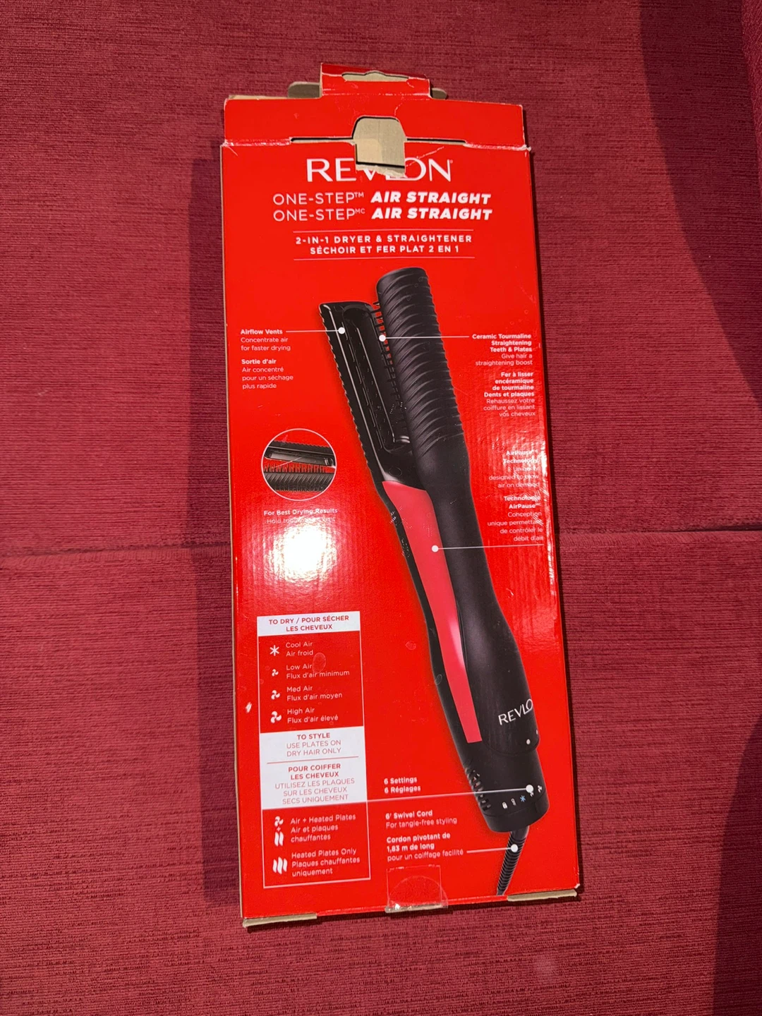 Revlon Air Straight - Blow Dryer/Straightener - Lightly used - photo 2