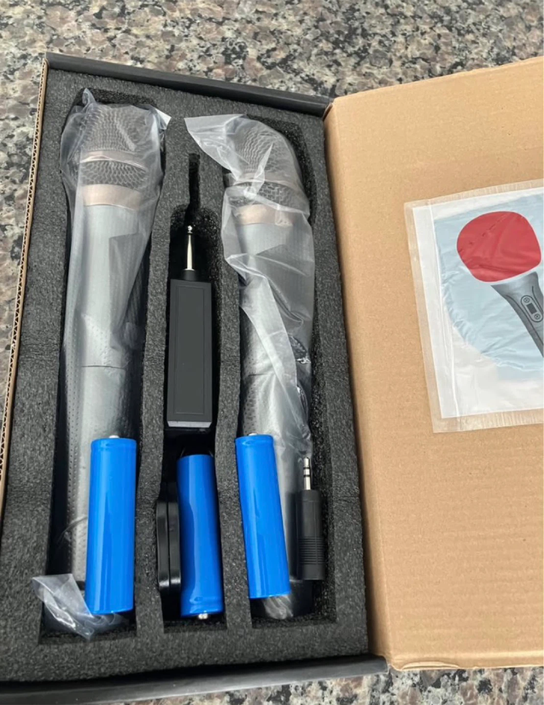 Wireless Microphone Set with 2 Microphones and Receiver