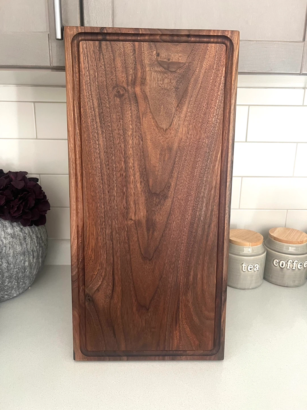 XL Black Walnut Chopping/Serving Board - no glue used
