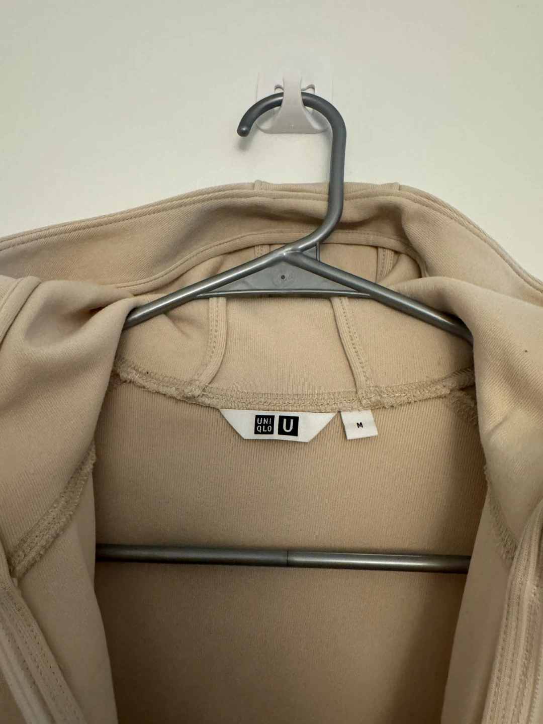 Uniqlo U Half-Zip Hoodie - Beige, Size M - photo 2