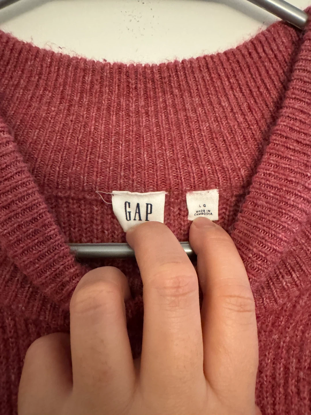 Gap Women's Pink Mock Neck Sweater Size L - photo 2