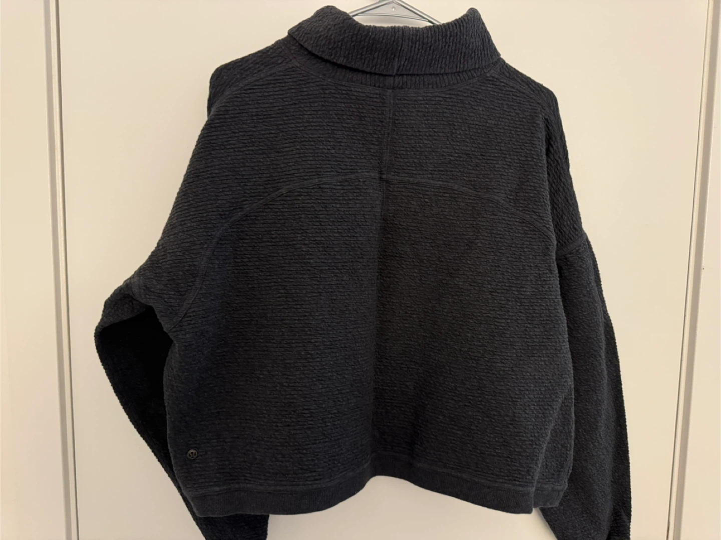 Lululemon Grey Textured Mock Neck Sweater - photo 2