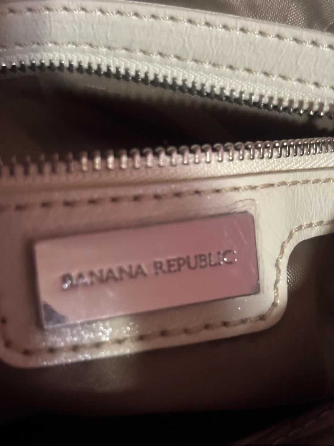 White Leather Shoulder Bag by Banana Republic - photo 3