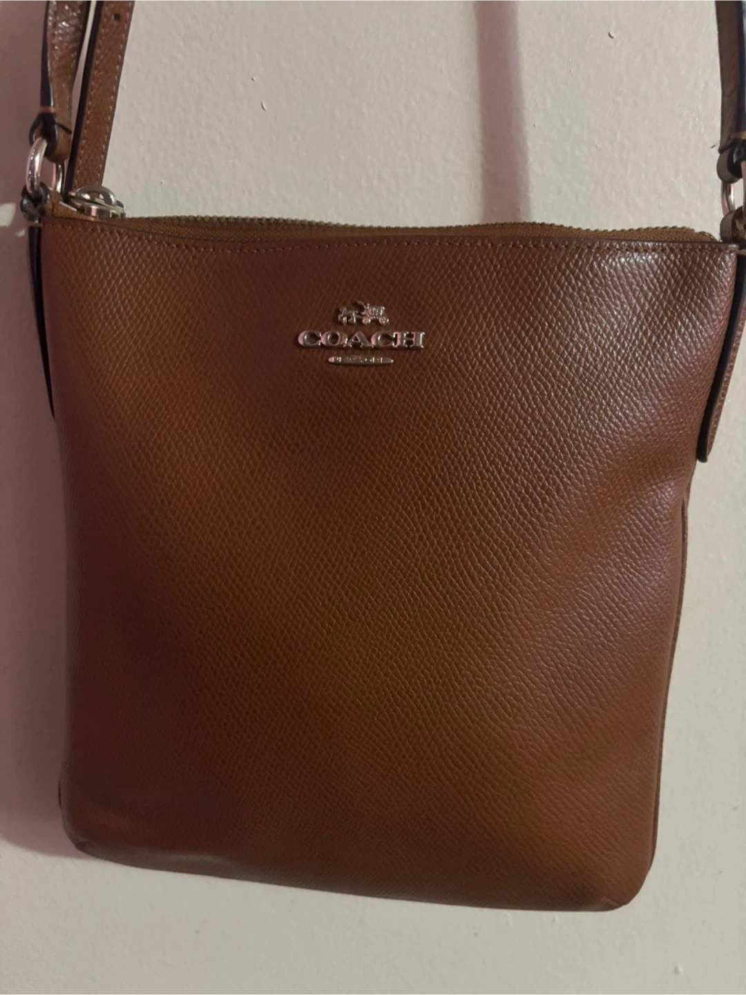 Coach Brown Leather Crossbody Bag